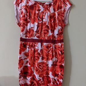 Scoup neck Floral dress